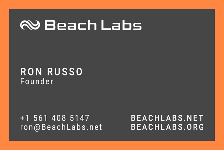 BeachLabs.net Business Card - Front