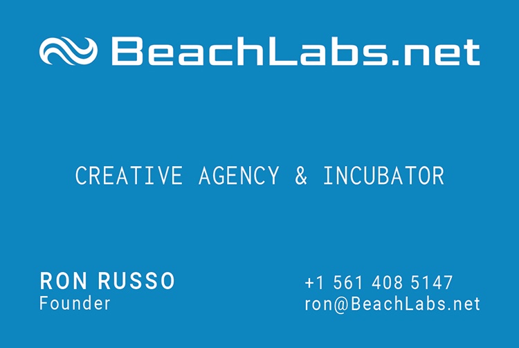 BeachLabs.net Business Card - Front